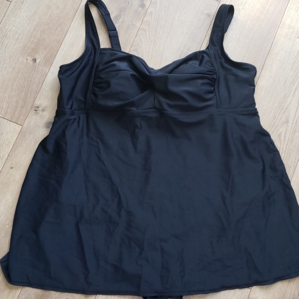 Ava & Viv Womens Black Swimdress - 16W